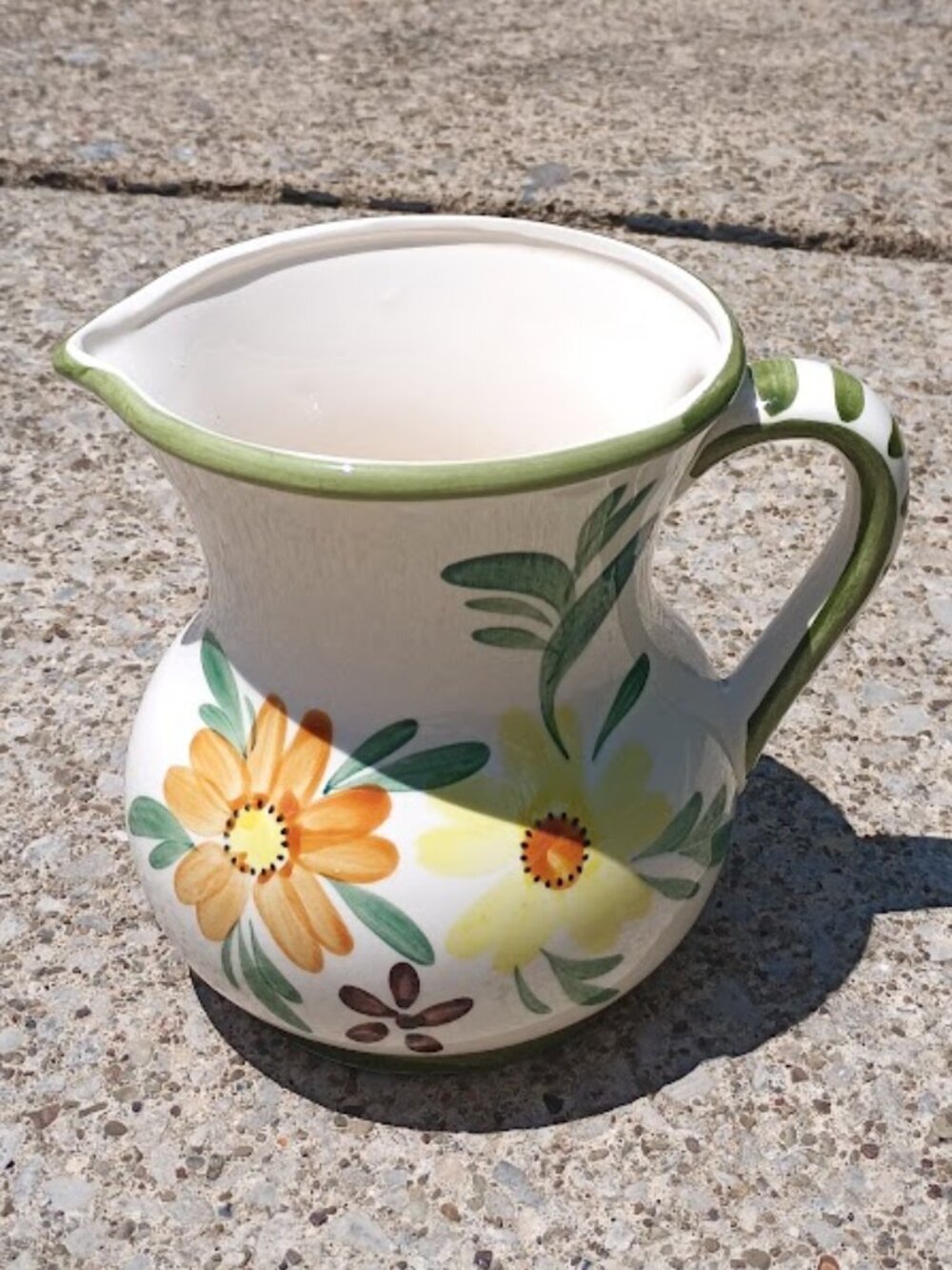 Vintage Relpo Daisy Pattern Pitcher